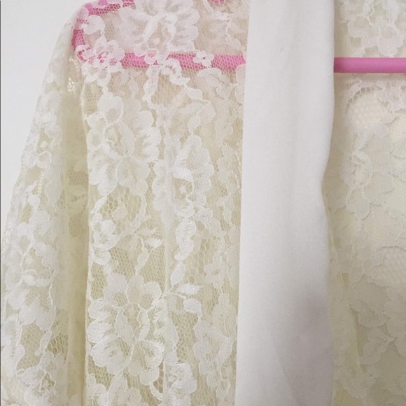 Victoria Secret Bathrobe Bridal Bathrobe lace - Picture 3 of 8